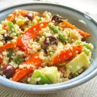Salade de quinoa et légumes vapeur